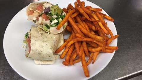 Wrap and Fries Wrap and Fries
